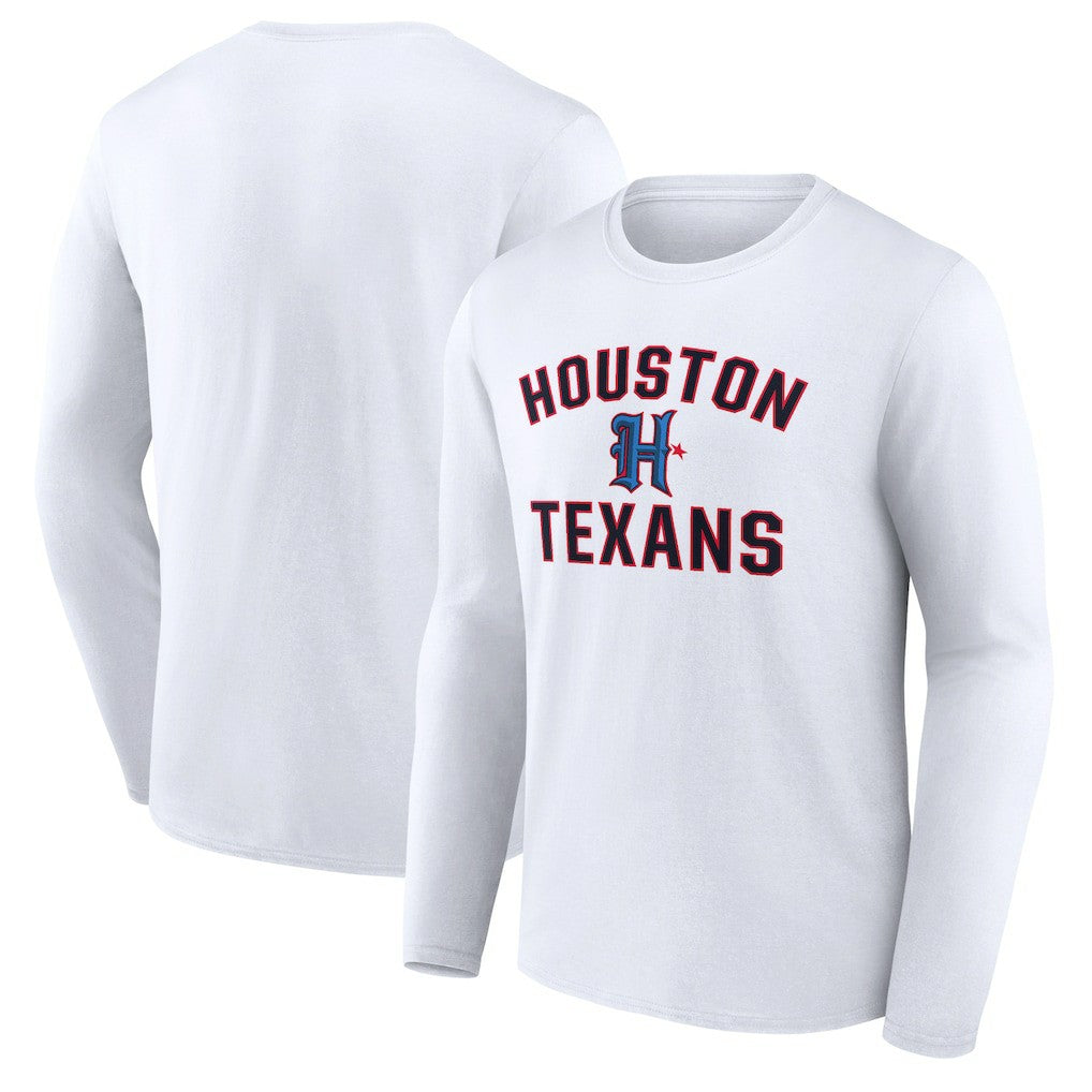 NFL Houston Texans Secondary Logo Victory Arch Long Sleeve T-Shirt