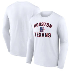 NFL Houston Texans Secondary Logo Victory Arch Long Sleeve T-Shirt