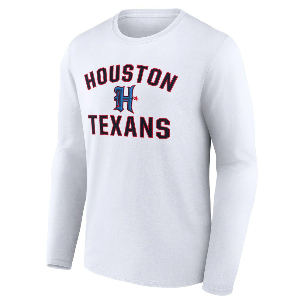 NFL Houston Texans Secondary Logo Victory Arch Long Sleeve T-Shirt