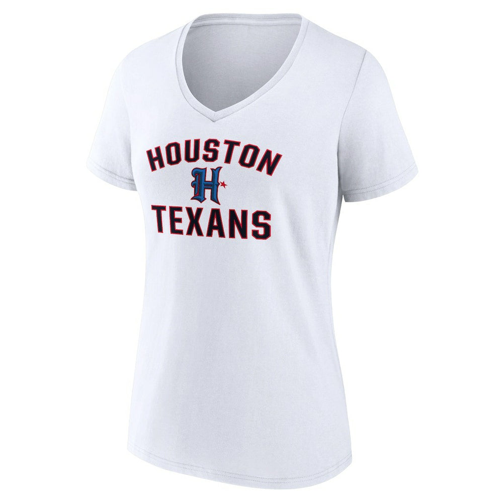 NFL Houston Texans Women's Secondary Logo V-Neck T-Shirt
