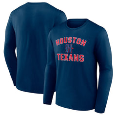 NFL Houston Texans Secondary Logo Victory Arch Long Sleeve T-Shirt