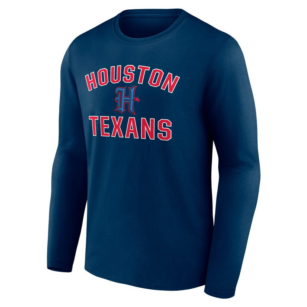 NFL Houston Texans Secondary Logo Victory Arch Long Sleeve T-Shirt