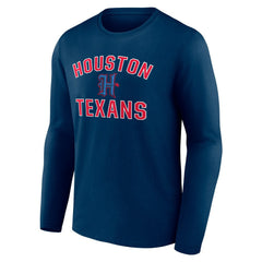 NFL Houston Texans Secondary Logo Victory Arch Long Sleeve T-Shirt