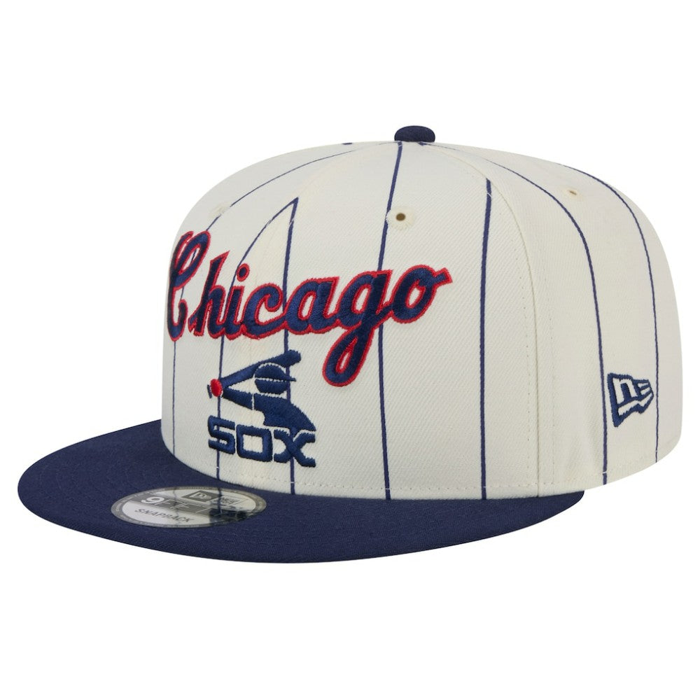 Chicago White Sox Jersey Pinstripe 9FIFTY Snapback Hat - Cream | New Era