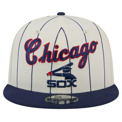 Chicago White Sox Jersey Pinstripe 9FIFTY Snapback Hat - Cream | New Era