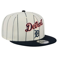 Detroit Tigers Jersey Pinstripe 9FIFTY Snapback Hat - White | New Era