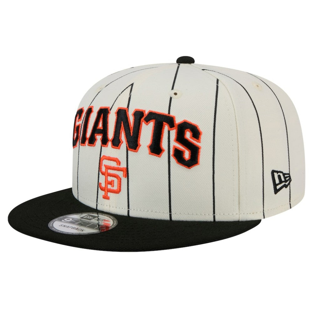 San Francisco Giants Jersey Pinstripe 9FIFTY Snapback Hat - White | New Era