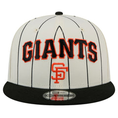 San Francisco Giants Jersey Pinstripe 9FIFTY Snapback Hat - White | New Era