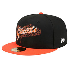 San Francisco Giants Shadow Stitch 59FIFTY Fitted Hat - Black | New Era