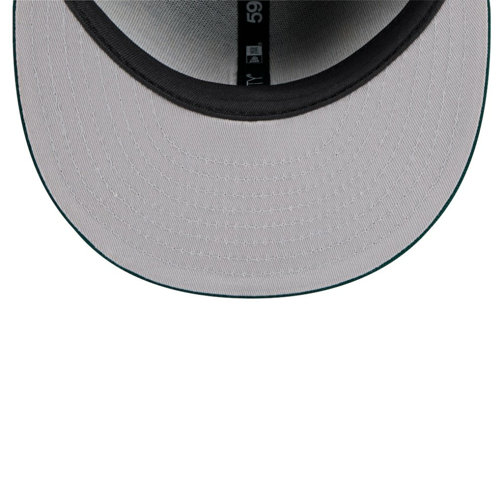 Athletics Shadow Stitch 59FIFTY Fitted Hat - Black | New Era