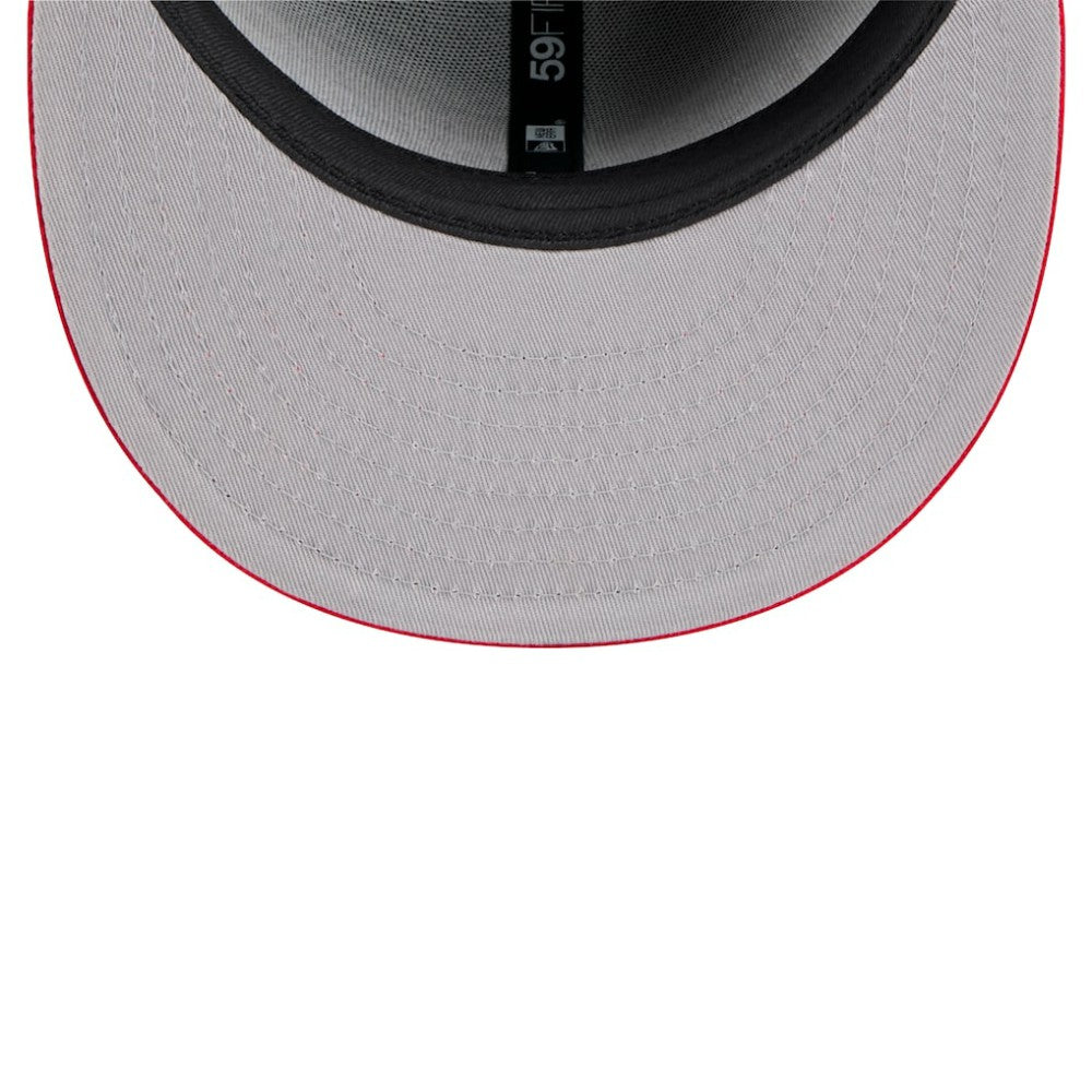 Atlanta Braves Shadow Stitch 59FIFTY Fitted Hat - Black | New Era
