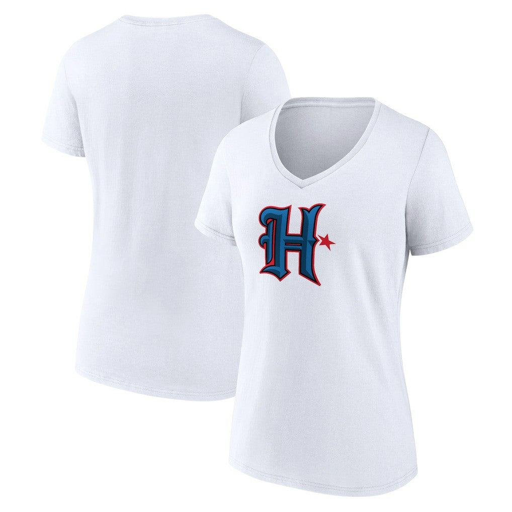 NFL Houston Texans Women's Secondary Logo V-Neck T-Shirt