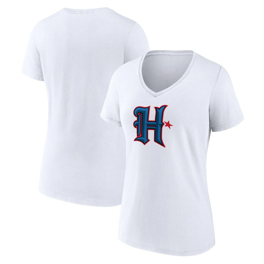 NFL Houston Texans Women's Secondary Logo V-Neck T-Shirt
