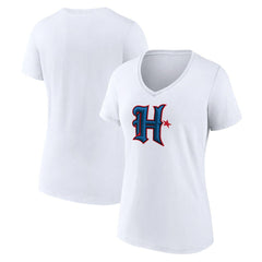 NFL Houston Texans Women's Secondary Logo V-Neck T-Shirt