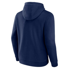 Atlanta Braves Peach Pullover Hoodie - Navy