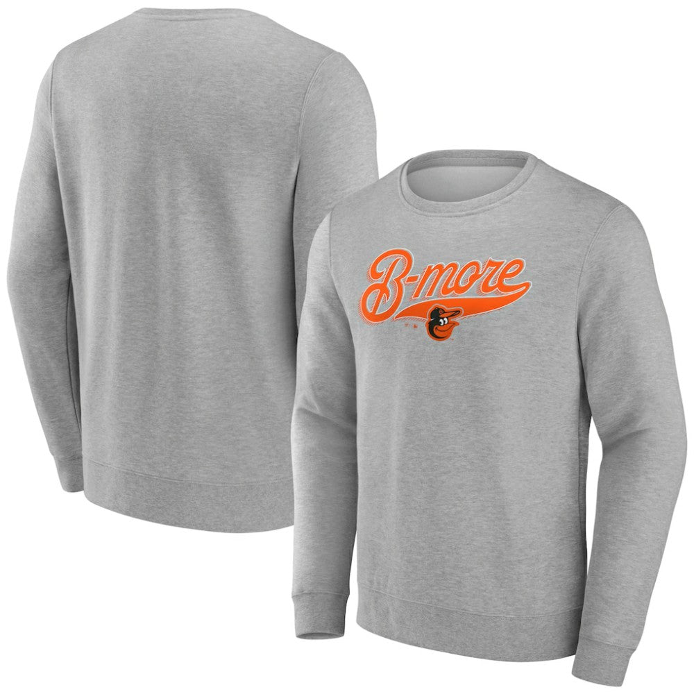 Baltimore Orioles B-More Pullover Sweatshirt - Gray