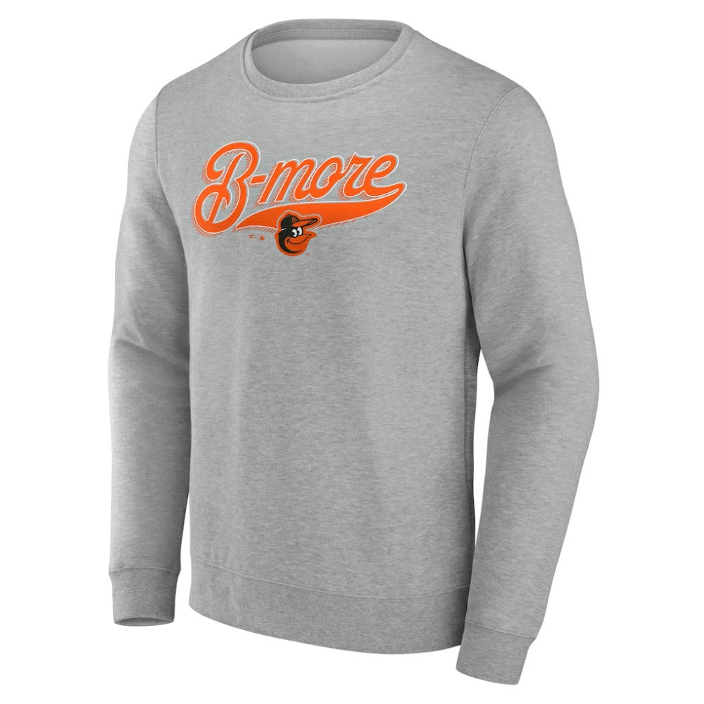 Baltimore Orioles B-More Pullover Sweatshirt - Gray