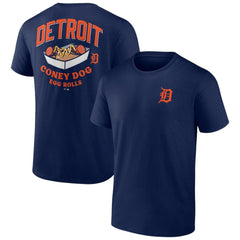 Detroit Tigers Coney Dog Egg Rolls T-Shirt - Navy
