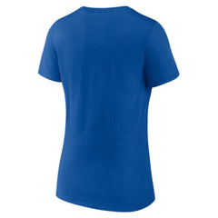 Los Angeles Dodgers Women's ITFDB V-Neck T-Shirt - Royal