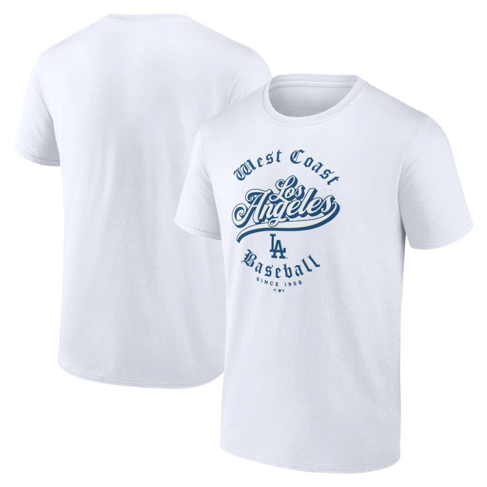 Los Angeles Dodgers West Coast Baseball T-Shirt - White