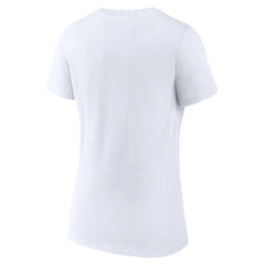 Los Angeles Dodgers Women's West Coast Baseball V-Neck T-Shirt - White