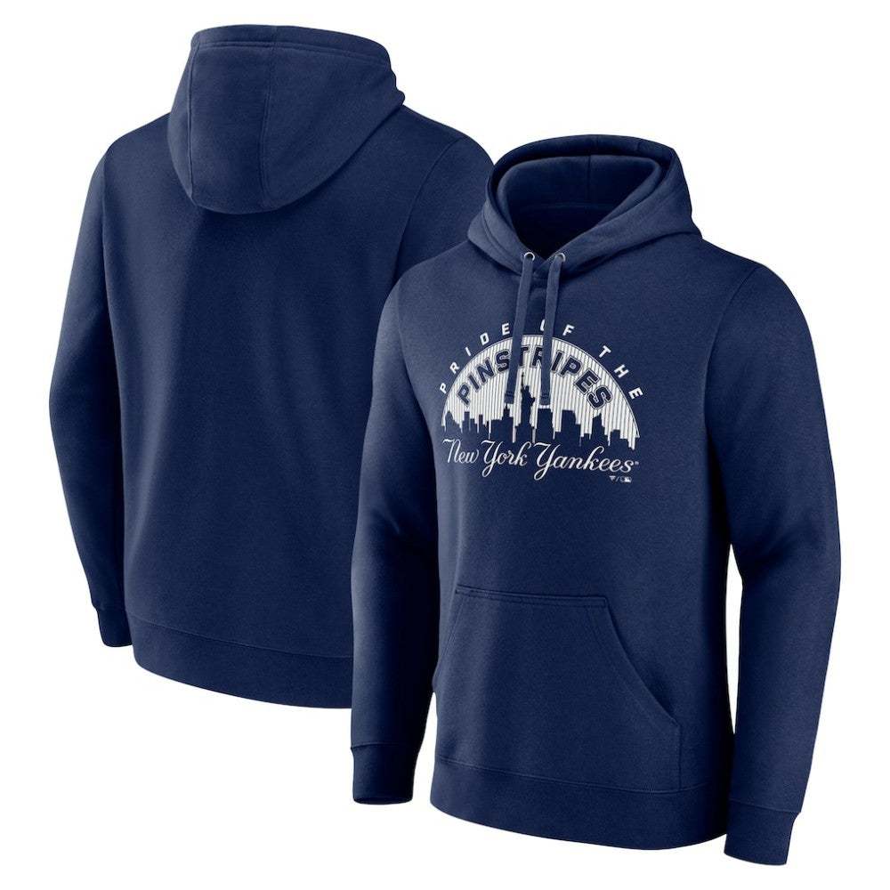 New York Yankees Pride of the Pinestripes Pullover Hoodie - Navy