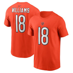 NFL Chicago Bears Caleb Williams  Name & Number T-Shirt
