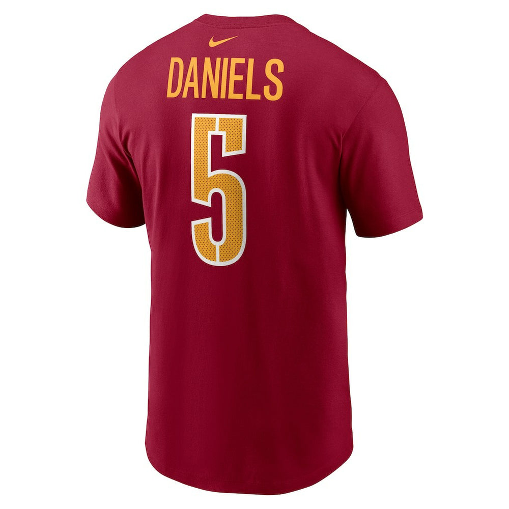 NFL Washington Commanders Jayden Daniels  Youth Fuse Name & Number T-Shirt