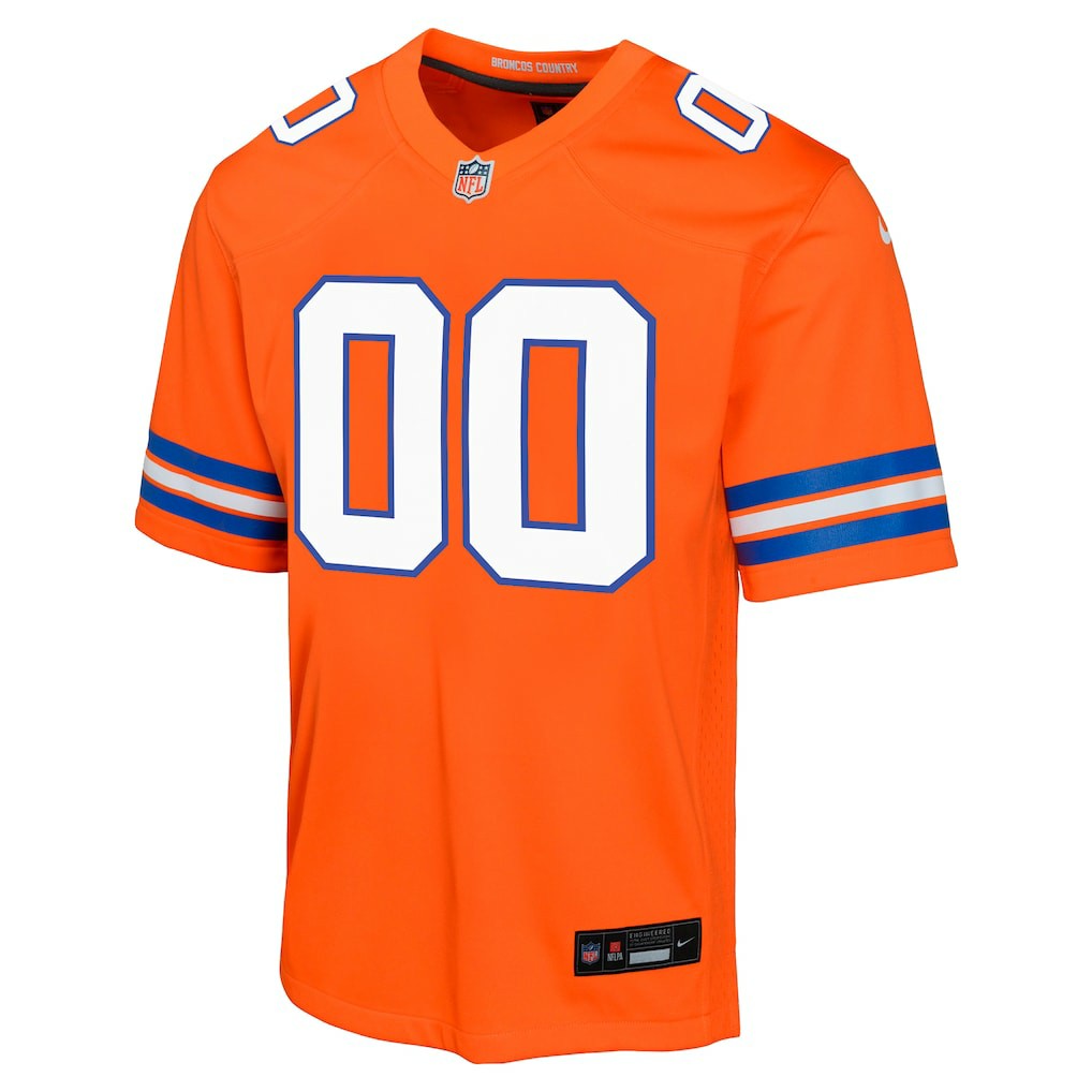 NFL Denver Broncos Youth Mile High Collection 1977 Throwback Custom Game Jersey