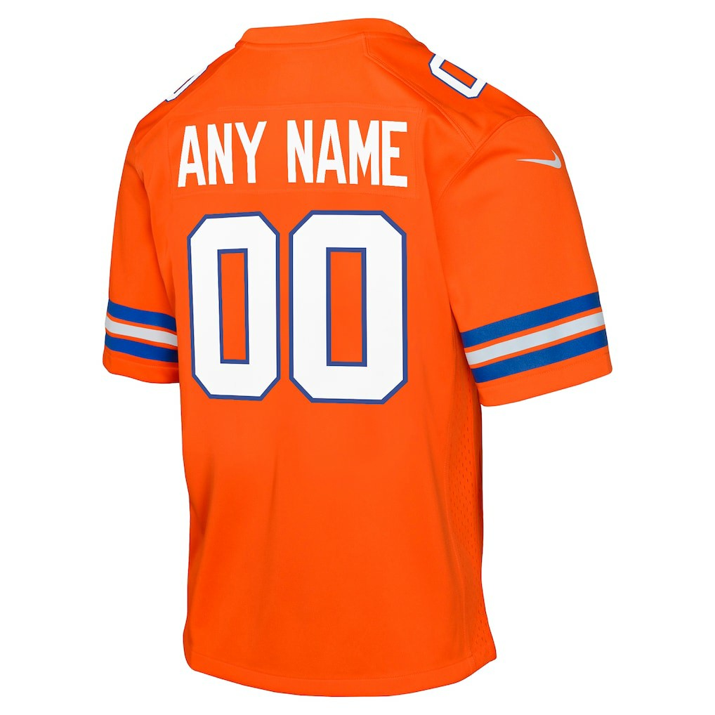 NFL Denver Broncos Youth Mile High Collection 1977 Throwback Custom Game Jersey
