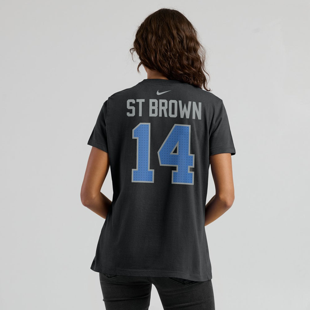 NFL Detroit Lions Amon-Ra St. Brown  Women's Player Name & Number T-Shirt