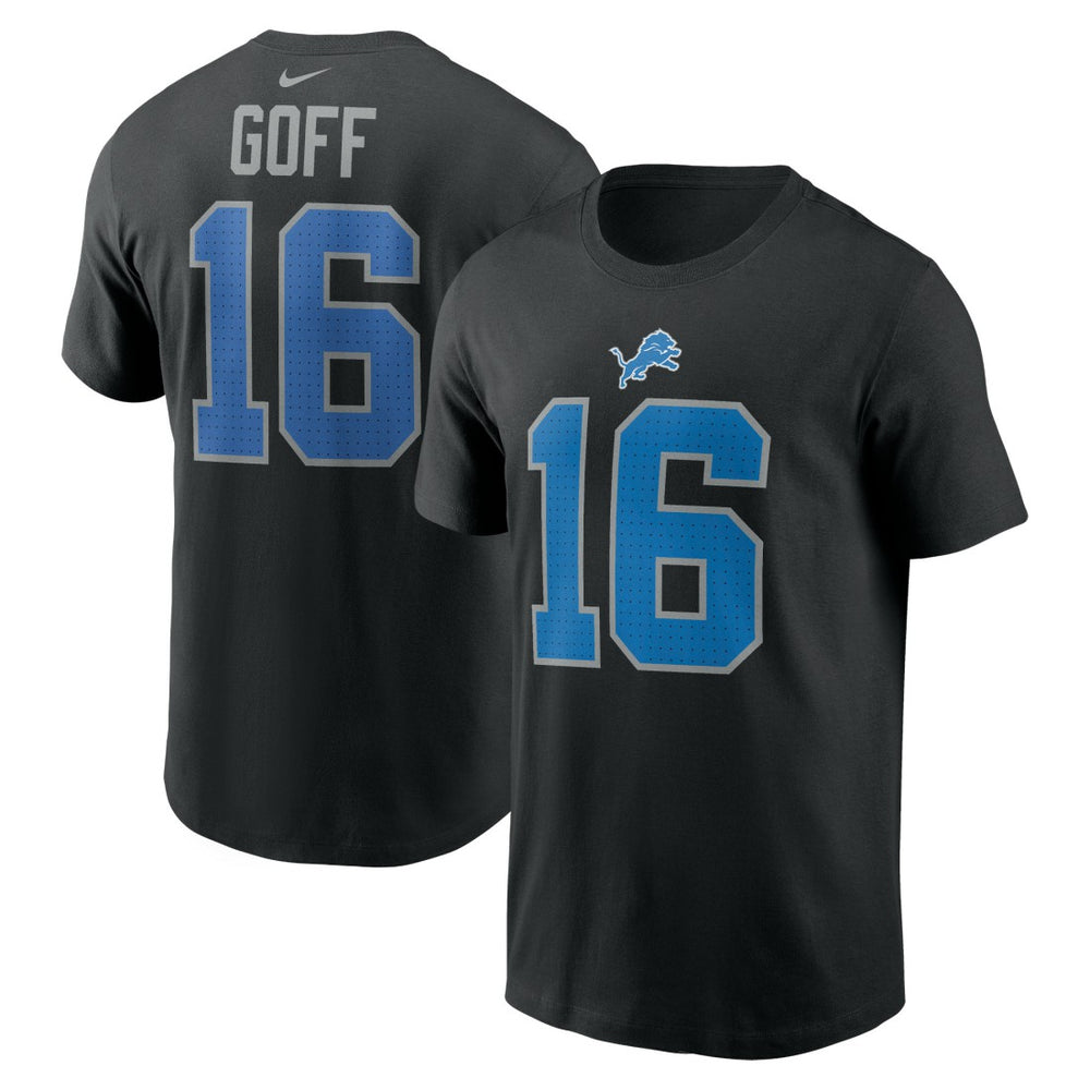 NFL Detroit Lions Jared Goff  Name & Number T-Shirt