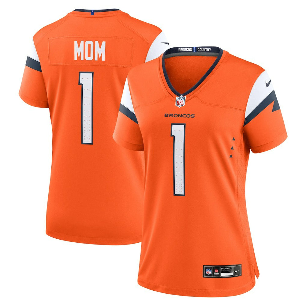 NFL Denver Broncos Women's #1 Mom Game Jersey
