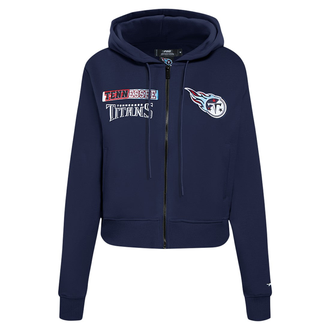 NFL Tennessee Titans Pro Standard Women's Split Logo Full-Zip Hoodie