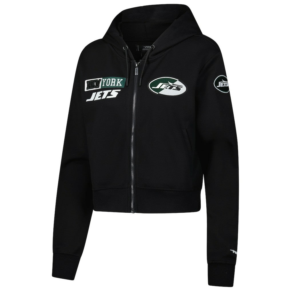 NFL New York Jets Pro Standard Women's Split Logo Full-Zip Hoodie