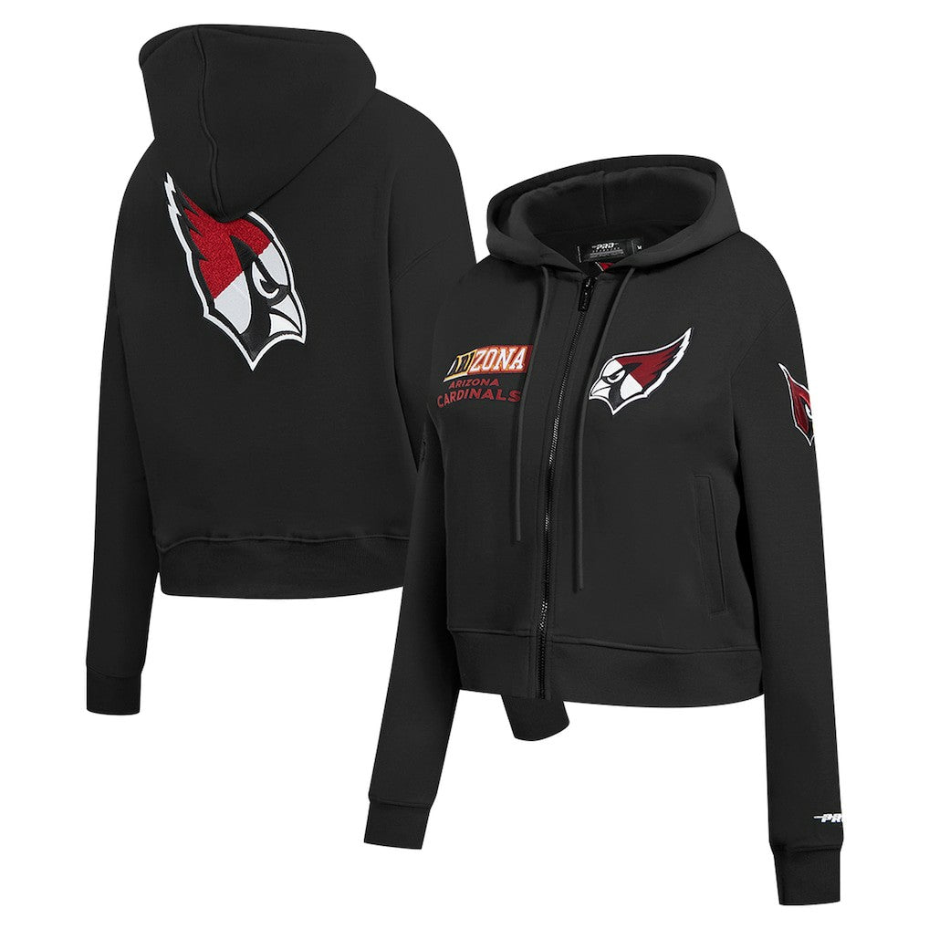 NFL Arizona Cardinals Pro Standard Women's Split Logo Full-Zip Hoodie