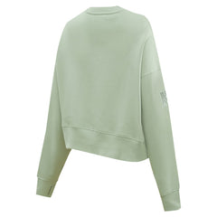 NFL New York Giants Pro Standard Women's Oversized Cropped Neutral Pullover Sweatshirt