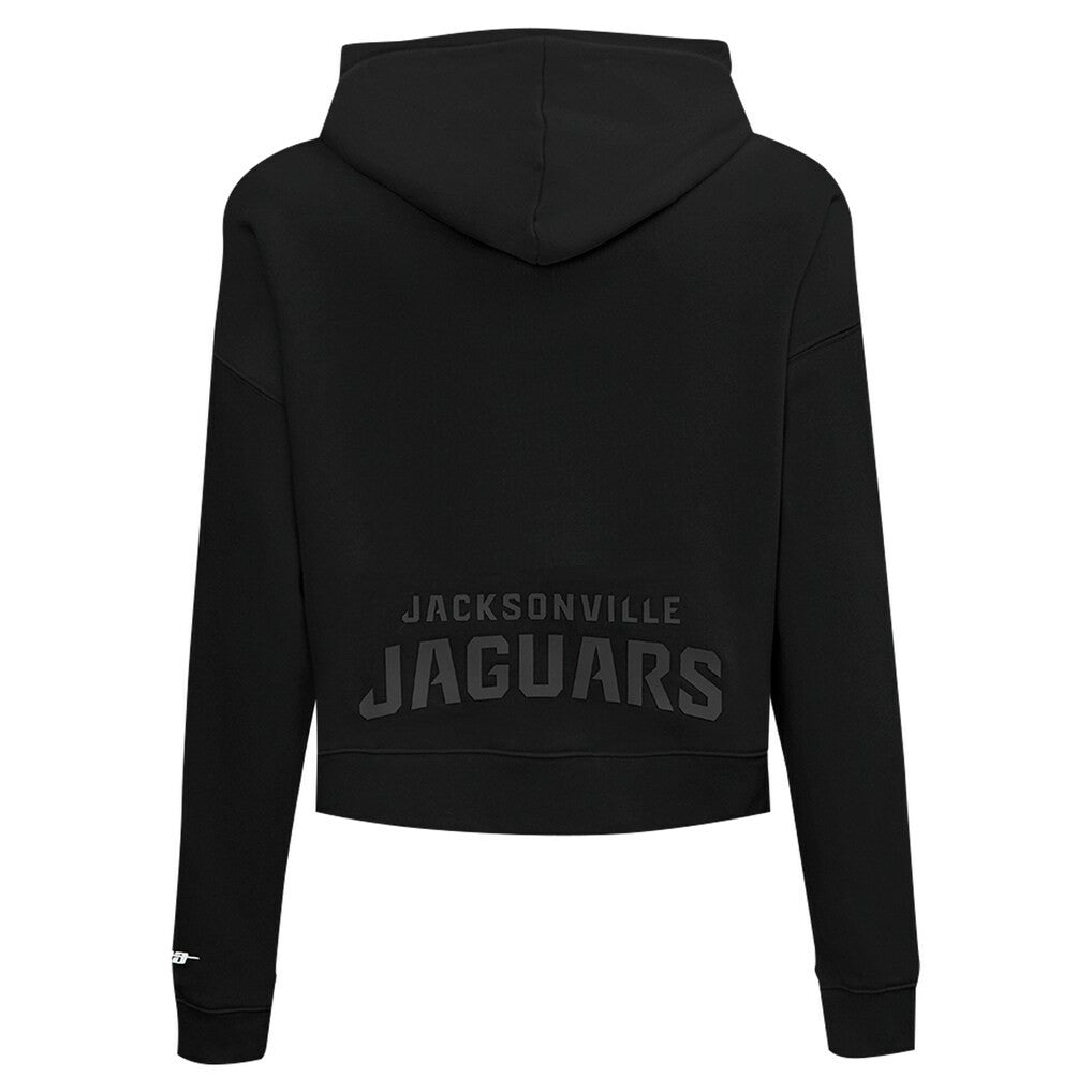 NFL Jacksonville Jaguars Pro Standard Women's Jeweled Cropped Pullover Hoodie