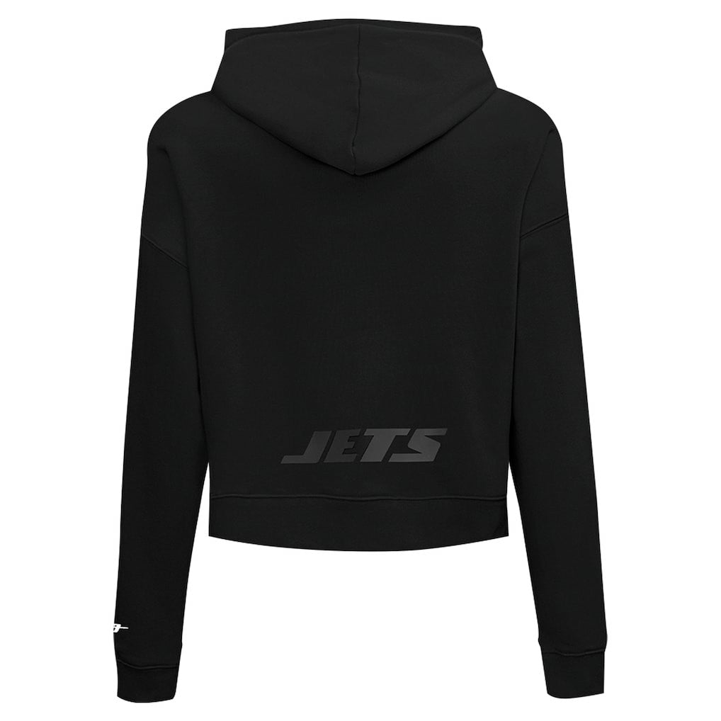 NFL New York Jets Pro Standard Women's Jeweled Cropped Pullover Hoodie