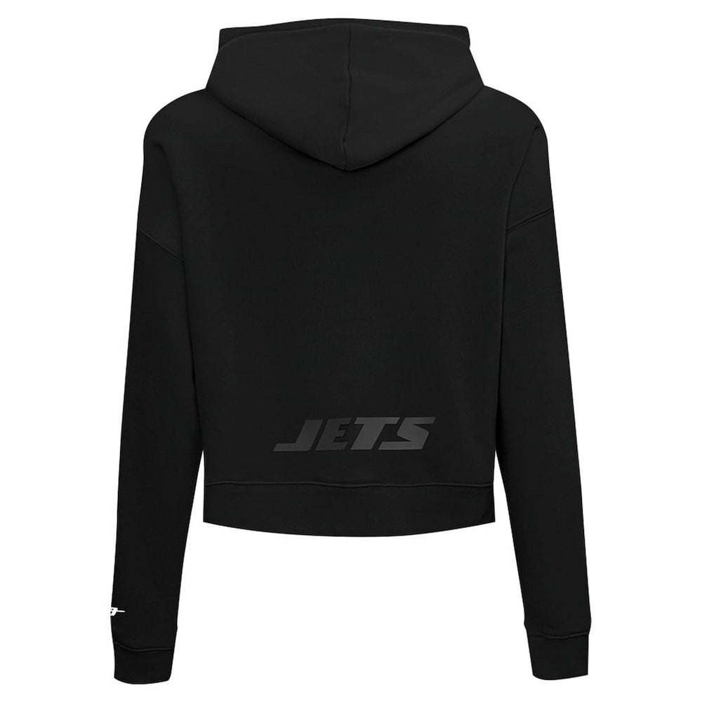 NFL New York Jets Pro Standard Women's Jeweled Cropped Pullover Hoodie