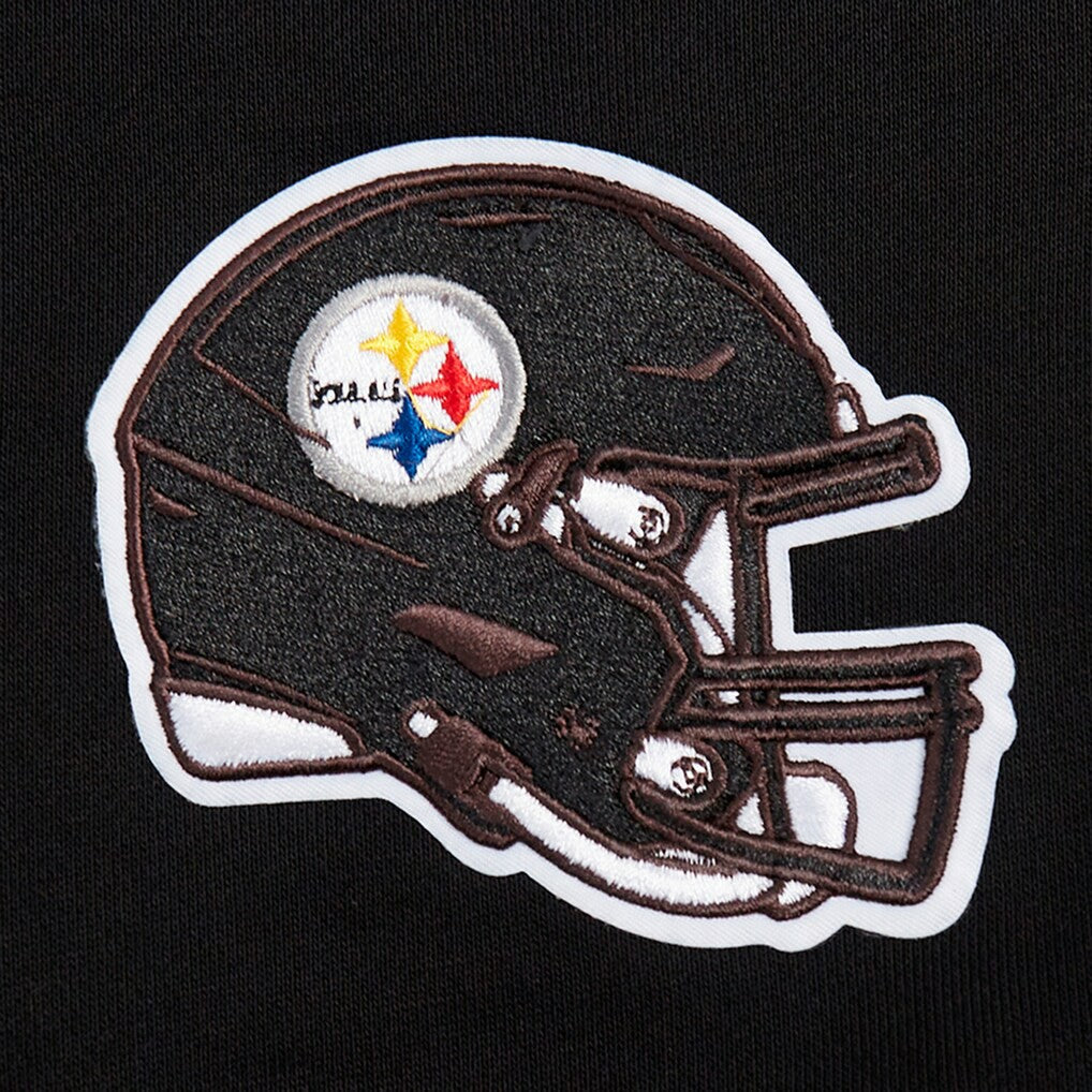 NFL Pittsburgh Steelers Pro Standard Women's Jeweled Cropped Pullover Hoodie