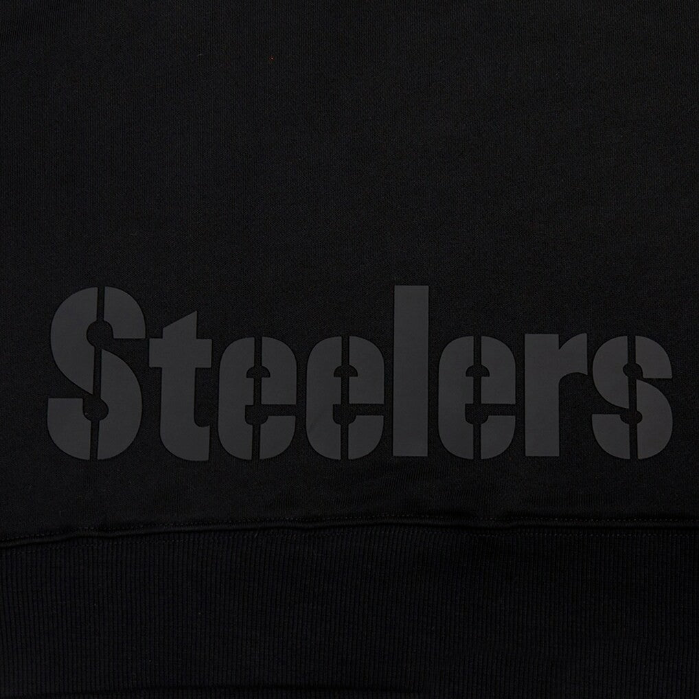 NFL Pittsburgh Steelers Pro Standard Women's Jeweled Cropped Pullover Hoodie