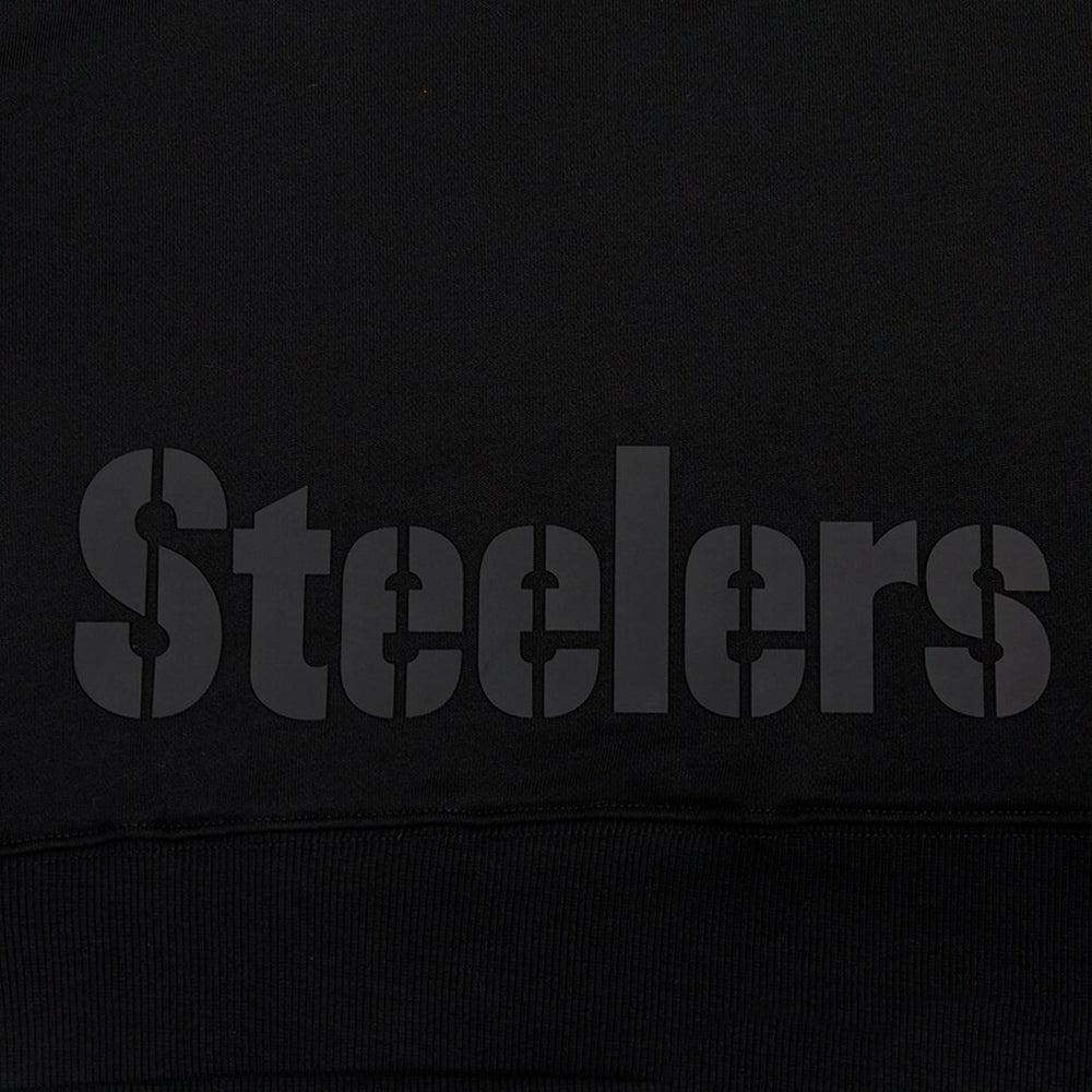 NFL Pittsburgh Steelers Pro Standard Women's Jeweled Cropped Pullover Hoodie