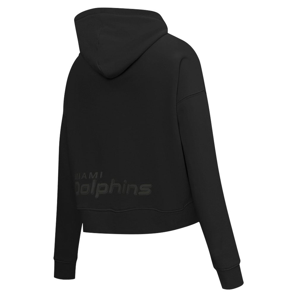 NFL Miami Dolphins Pro Standard Women's Jeweled Cropped Pullover Hoodie