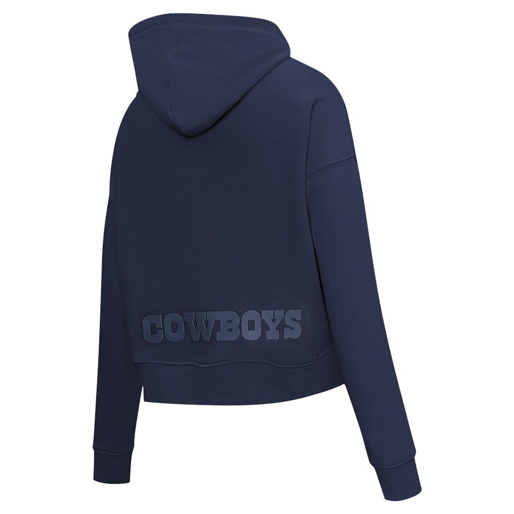 NFL Dallas Cowboys Pro Standard Women's Jeweled Cropped Pullover Hoodie