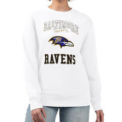NFL Baltimore Ravens G-III 4Her by Carl Banks Women's Team Logo Graphic Tri-Blend Pullover Sweatshirt