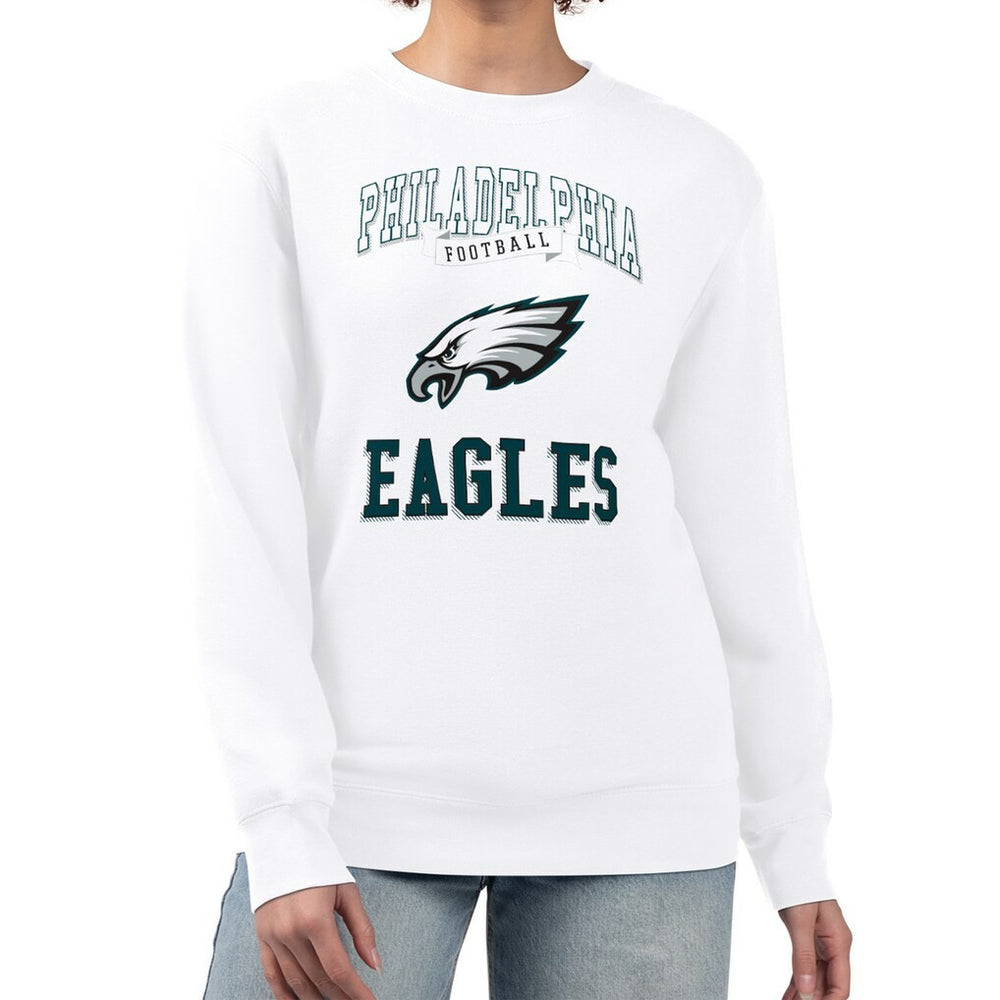 NFL Philadelphia Eagles G-III 4Her by Carl Banks Women's Team Logo Graphic Tri-Blend Pullover Sweatshirt