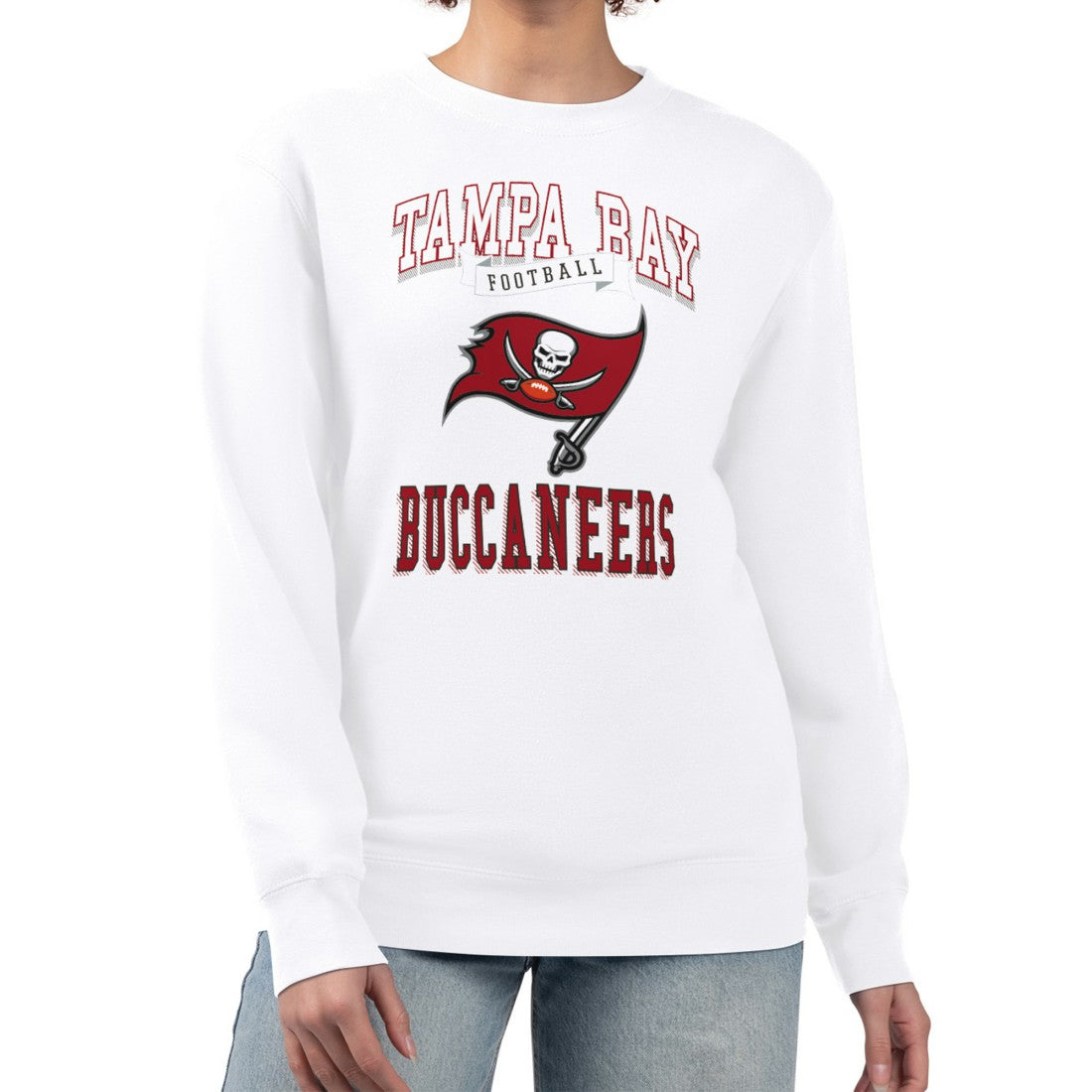 NFL Tampa Bay Buccaneers G-III 4Her by Carl Banks Women's Team Logo Graphic Tri-Blend Pullover Sweatshirt