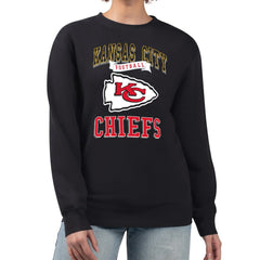 NFL Kansas City Chiefs G-III 4Her by Carl Banks Women's Team Logo Graphic Tri-Blend Pullover Sweatshirt
