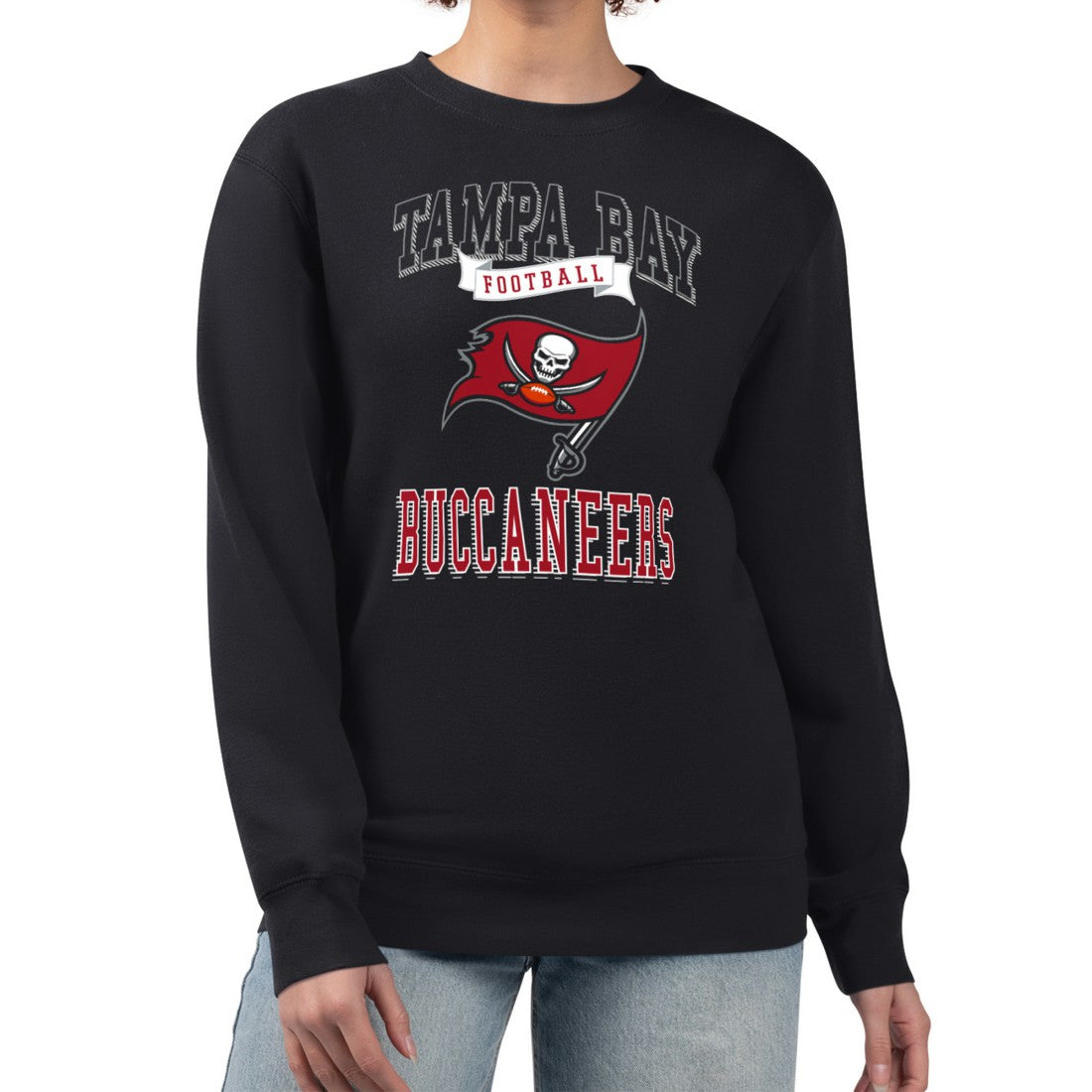 NFL Tampa Bay Buccaneers G-III 4Her by Carl Banks Women's Team Logo Graphic Tri-Blend Pullover Sweatshirt